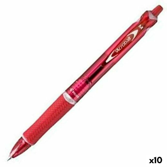 Stilou Pilot Acroball Roșu 0,4 mm (10 Unități)