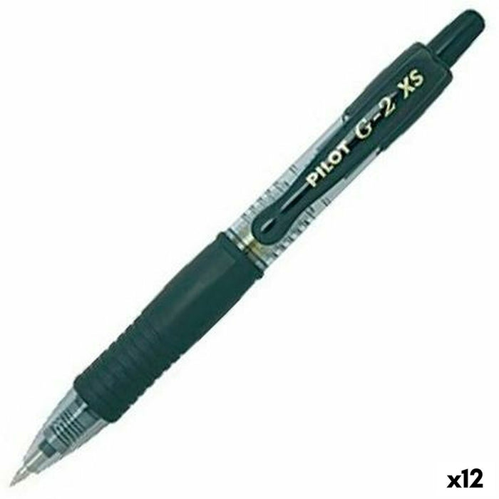 Stilou Roller Pilot G-2 XS Retractabil Negru 0,4 mm (12 Unități)