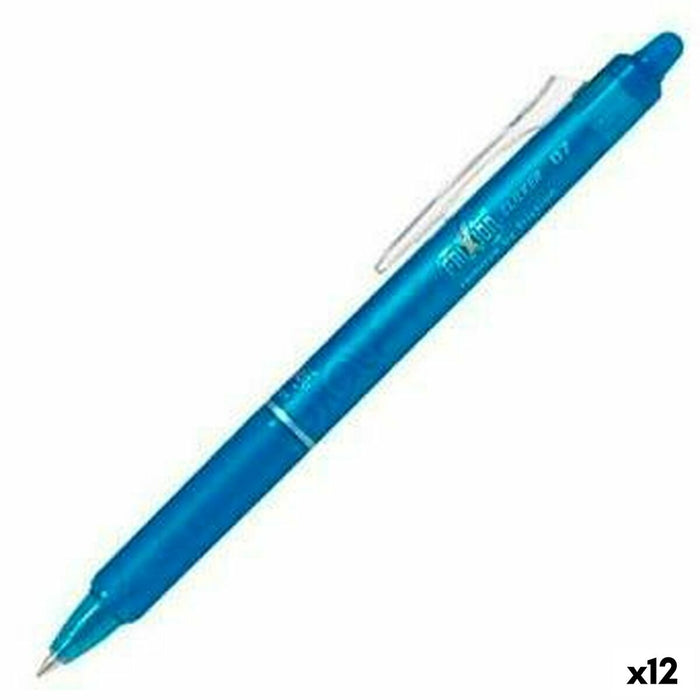 Stilou Pilot Frixion Clicker Cerneală care se șterge Albastru 0,4 mm 12 Unități