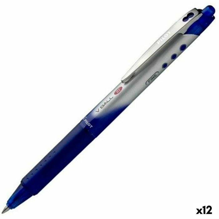 Stilou Roller Pilot V-BALL 07 RT 0,7 mm Albastru 0,5 mm (12 Unități)