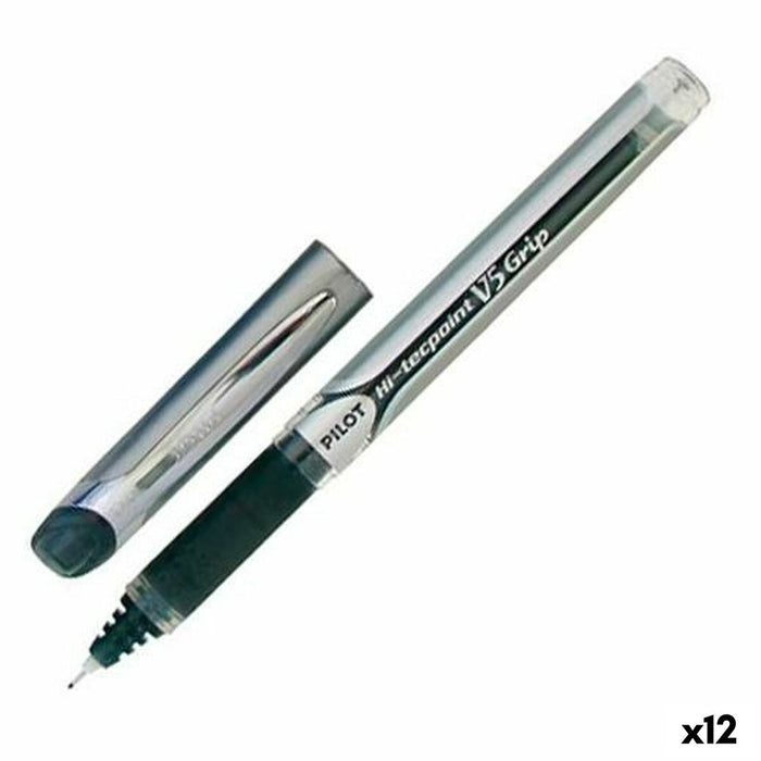 Stilou Roller Pilot V5 Grip Negru 0,3 mm (12 Unități)