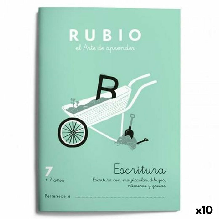 Writing and calligraphy notebook Rubio Nº07 A5 Spaniolă 20 Frunze (10 Unități)