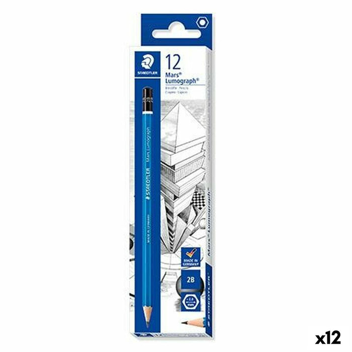Creion Staedtler Mars Lumograph 2B (12 Unități)
