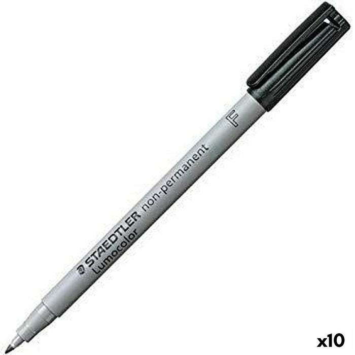 Cariocă Staedtler Lumocolor 316F Negru (10 Unități)