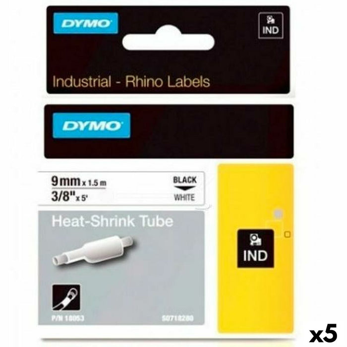 Bandă Laminată pentru Aparate de Etichetat Dymo Rhino ID1-9 1,5 m 9 mm (5 Unități)