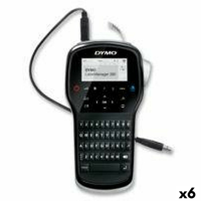 Aparat de Etichetat Electric Dymo Labelmanager LM280 1,2 mm QWERTY Negru (6 Unități)