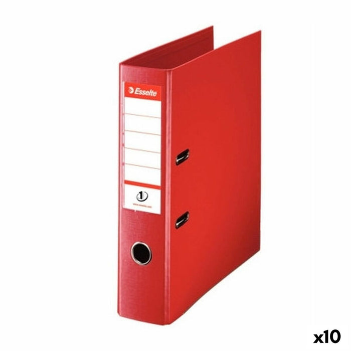 Dosar cu pârghie Esselte Roșu Din A4 (10 Unități)