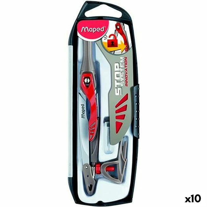 Compas Maped 3 Piese (10 Unități)