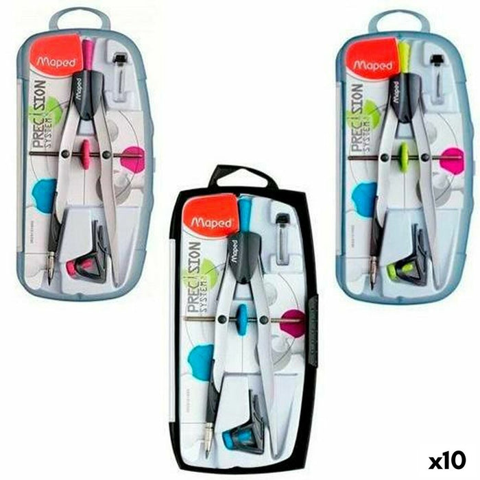 Compas Maped 3 Piese (10 Unități)