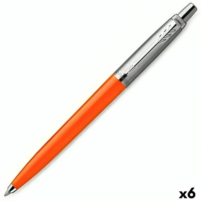 Stilou Parker Jotter Originals Portocaliu Oțel (6 Unități)