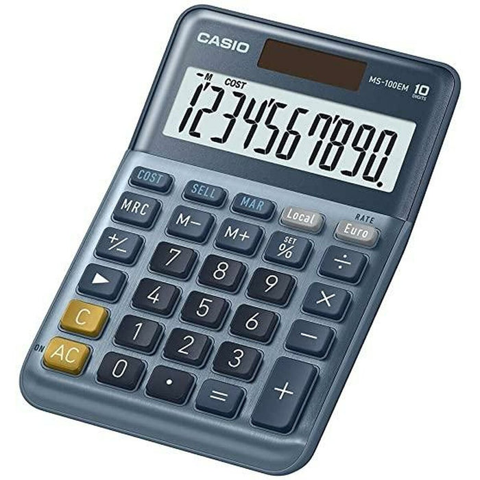 Calculator Casio MS-100EM Albastru (10 Unități)