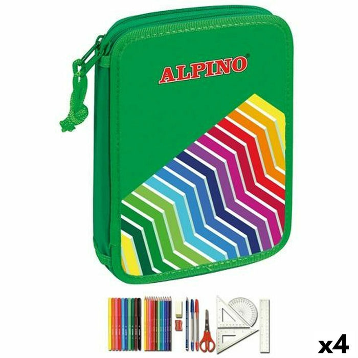 Creion dublu Alpino Verde Multicolor (32 Piese) (4 Unități)