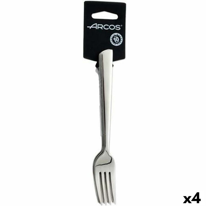 Set de furculițe pentru desert Arcos Toscana Argintiu 18 cm (4 Unități)