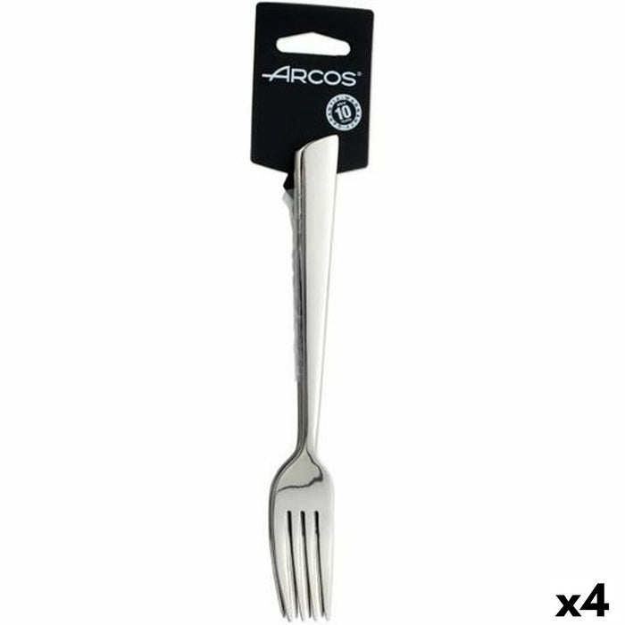 Set de Furculițe Arcos Toscana 20 cm Argintiu Oțel inoxidabil (4 Unități)