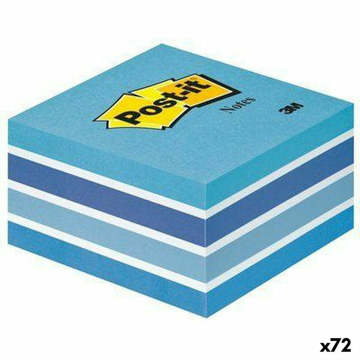Notițe cu Adeziv Post-it Albastru Pastel 76 x 76 mm (72 Unități)