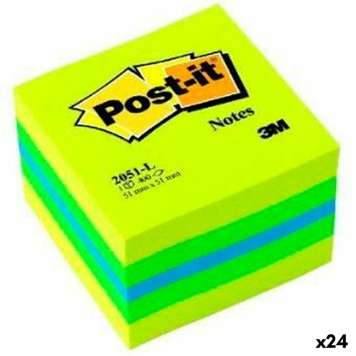 Notițe cu Adeziv Post-it 2051-L Multicolor 5,1 x 5,1 cm (24 Unități)