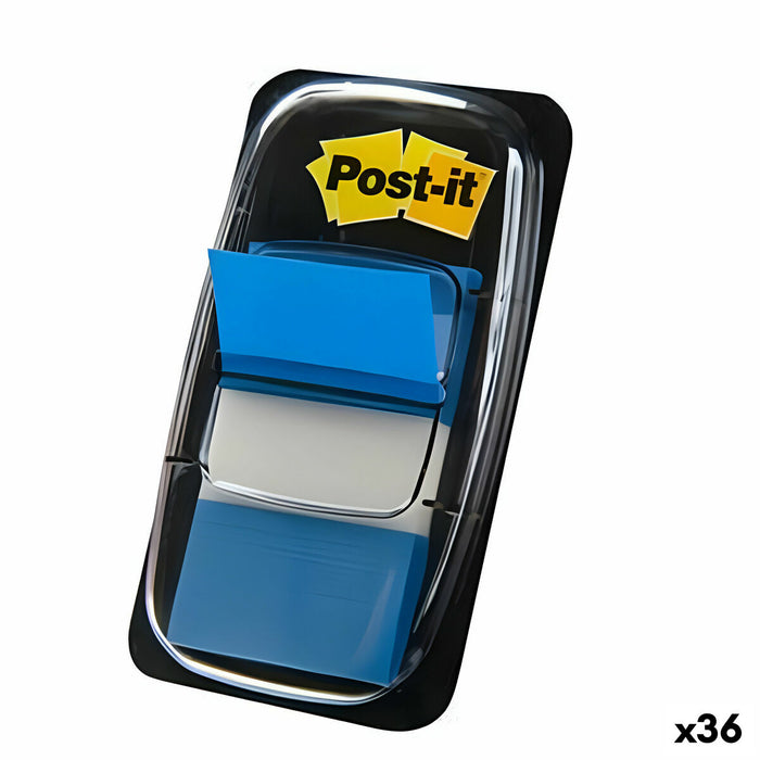 Notițe cu Adeziv Post-it Index 680 Albastru 25 x 43 mm (36 Unități)