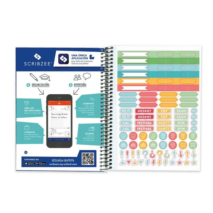 Agendă Oxford Aninal Print 2023-2024 Şcoală 1/8