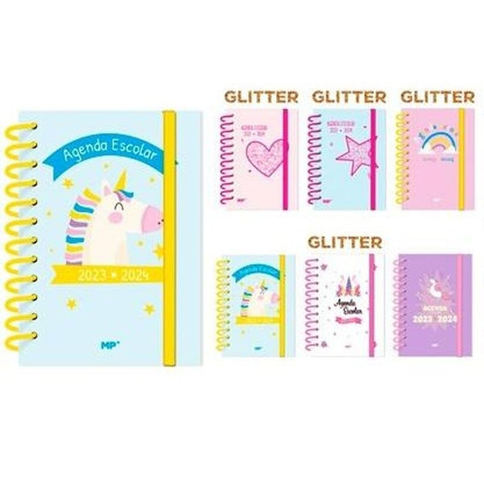 Agendă MP 2023-2024 Multicolor A5 148 x 210 mm (6 Unități)