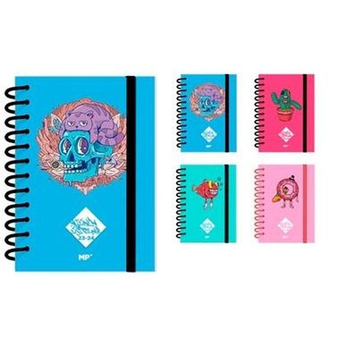 Agendă MP Tatoo 2023-2024 Multicolor A5 148 x 210 mm (6 Unități)