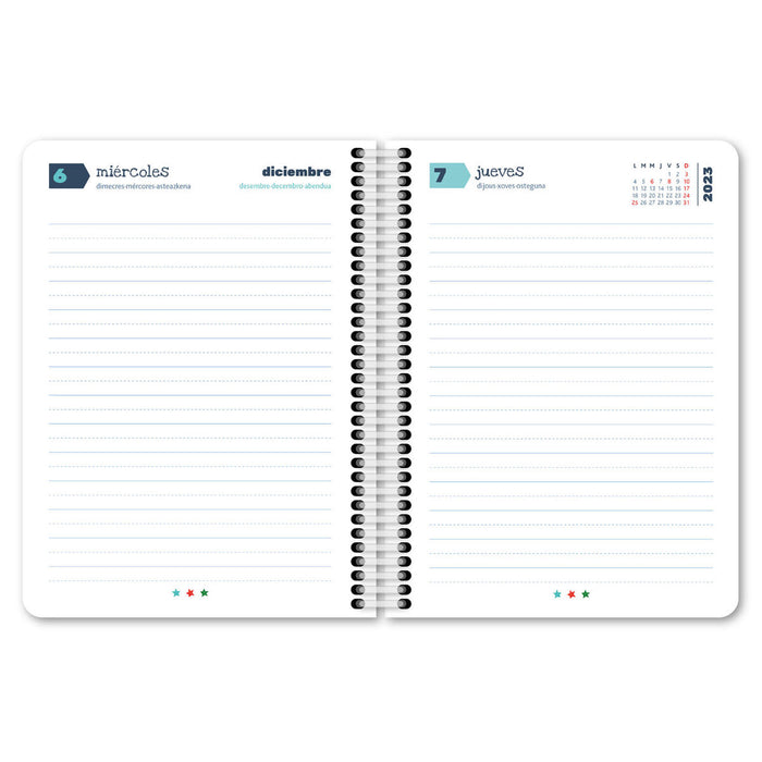 Agendă Centauro Soft Agendă săptămânală Şcoală Multicolor A5 (5 Unități)