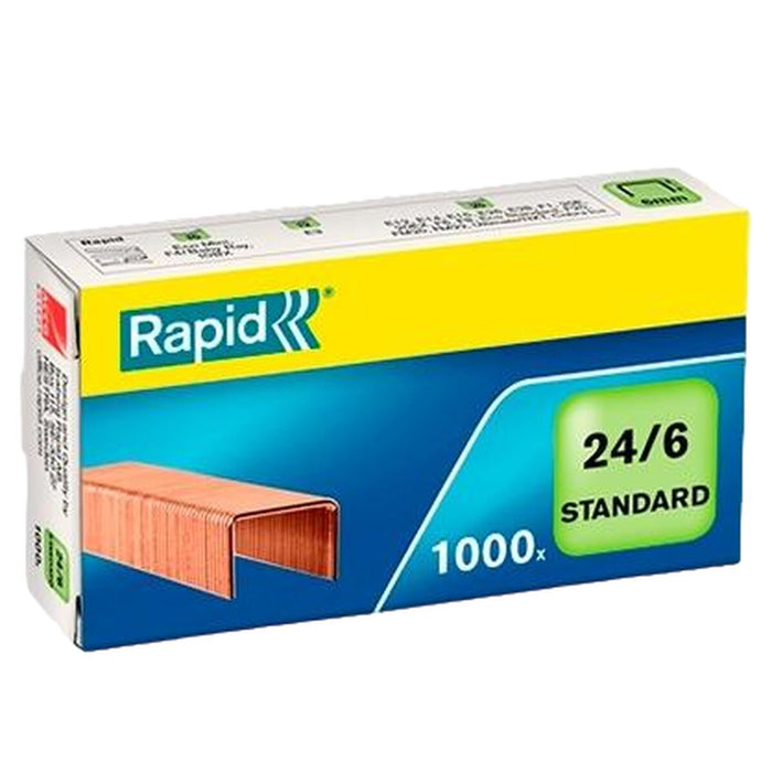 Capse Rapid Standard 24/6 6 mm (20 Unități)