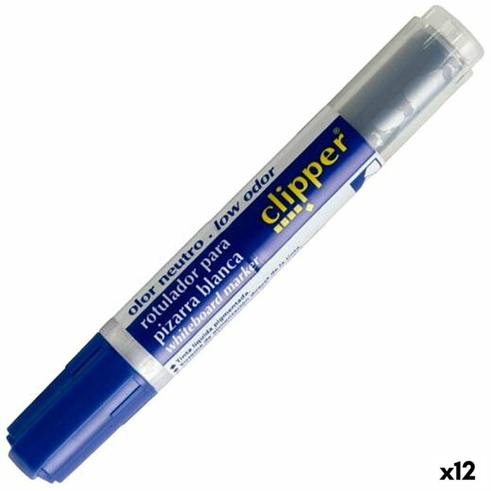 Marker pentru tablă albă Alpino Liquid Clipper Albastru (12 Unități)