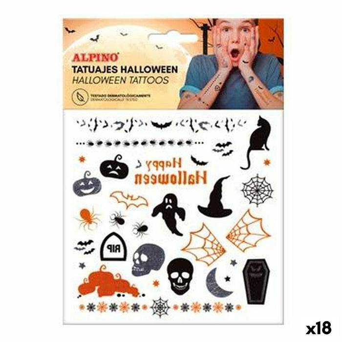 Tatuaje Temporare Alpino Halloween (18 Unități)