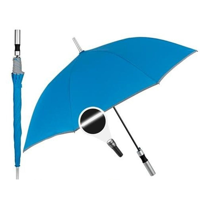Umbrelă Perletti 23" Cu garnitură Reflectorizant/ă Albastru Poliester 103 cm