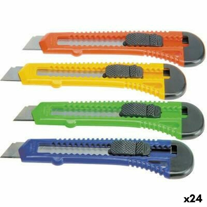 Cutter Bat 18 mm Multicolor (24 Unități)