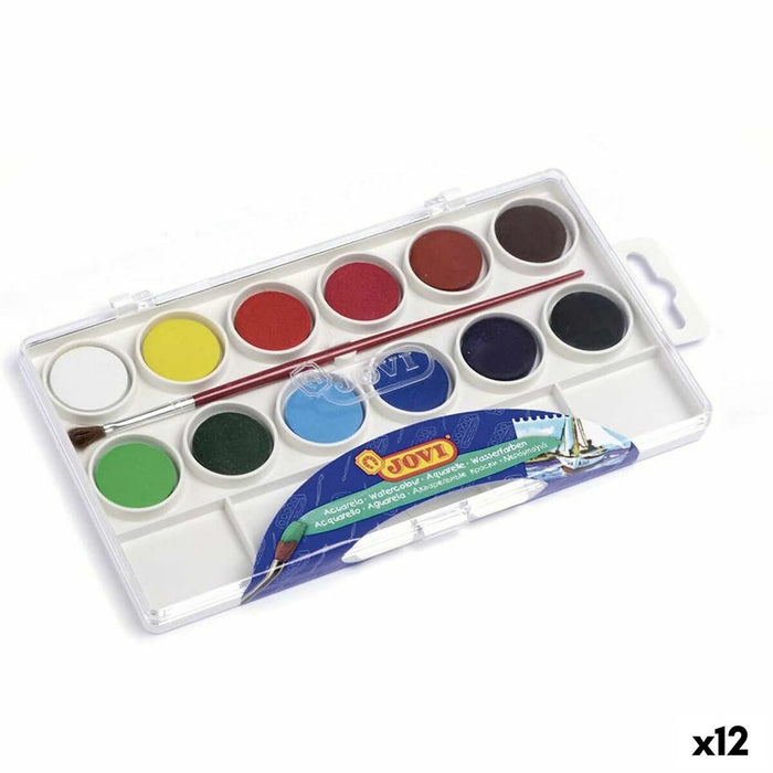 Acuarele Jovi Multicolor (12 Unități)