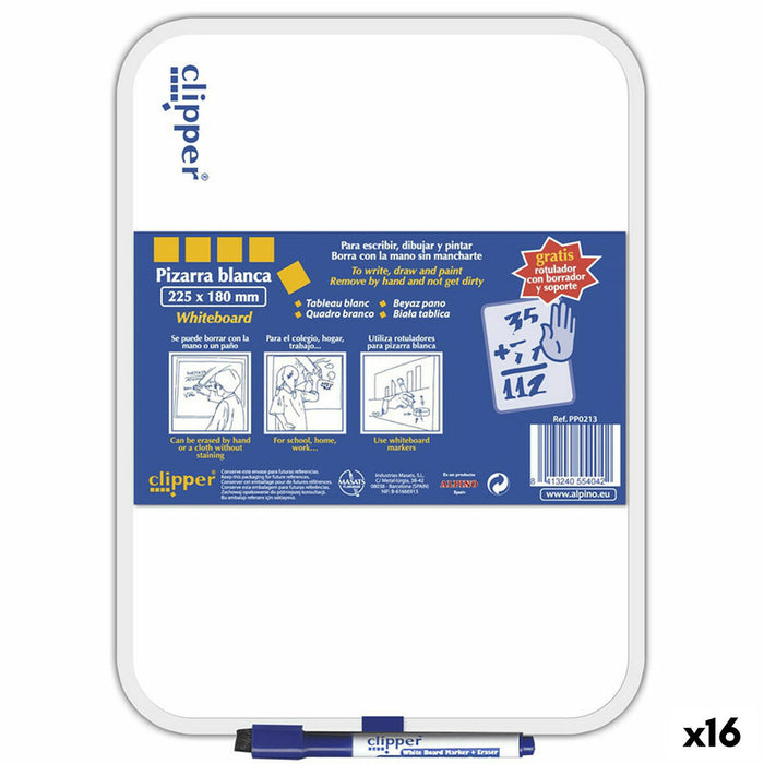 Tablă albă Alpino 25,5 x 18 cm (16 Unități)