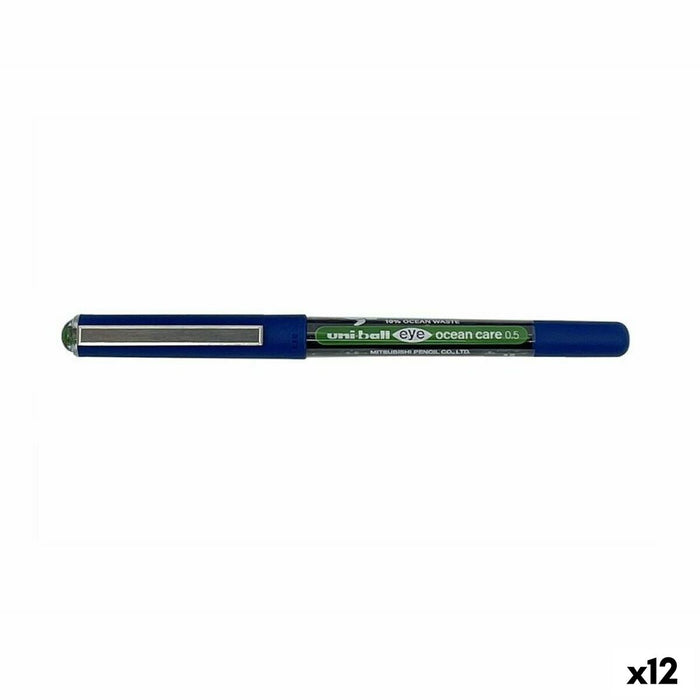 Stilou cu cerneală lichidă Uni-Ball Eye Ocean Care 0,5 mm Verde (12 Unități)