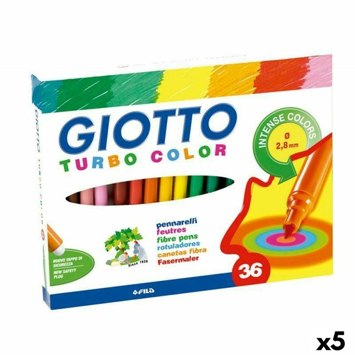 Set de Carioci Giotto Turbo Color Multicolor (5 Unități)