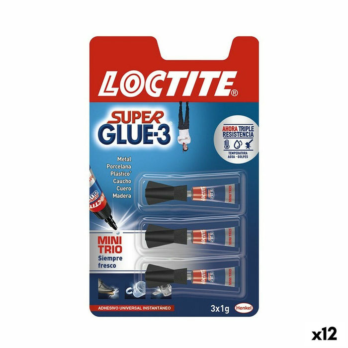 Adeziv instantaneu Loctite Super Glue-3 Mini (12 Unități)