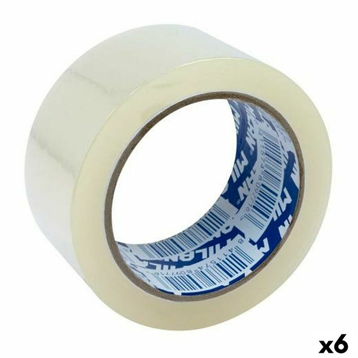 Bandă Adezivă Milan Transparent Ambalaj 66 m 5 cm (6 Unități)