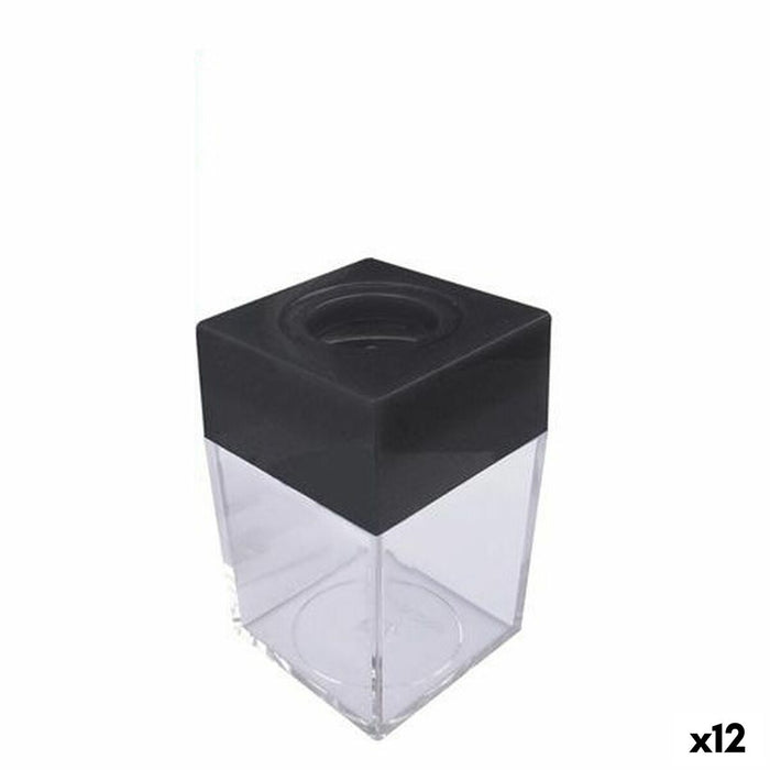 Borcan pentru Agrafe MTL Transparent cu magnet (12 Unități)