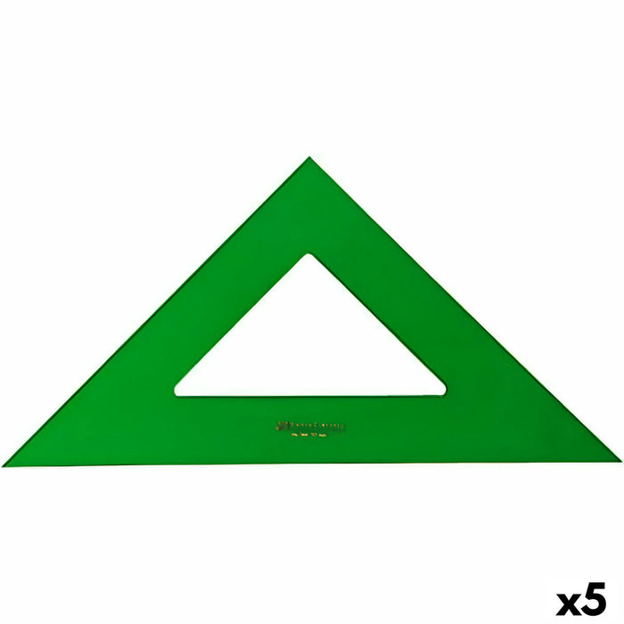 Echer Faber-Castell Verde 16 cm (5 Unități)