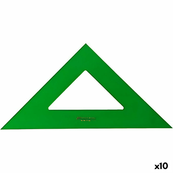 Echer Faber-Castell Verde 32 cm (10 Unități)