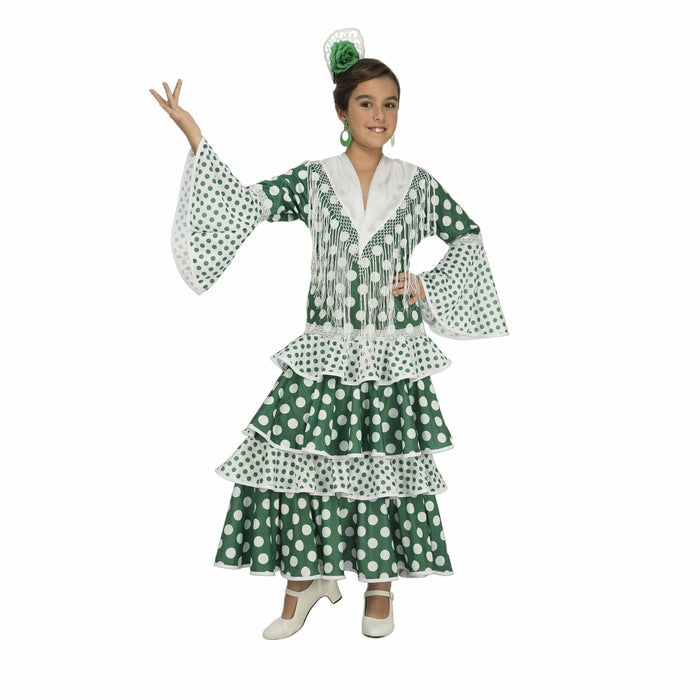 Costum Deghizare pentru Copii My Other Me Feria Dansatoare de Flamenco Verde