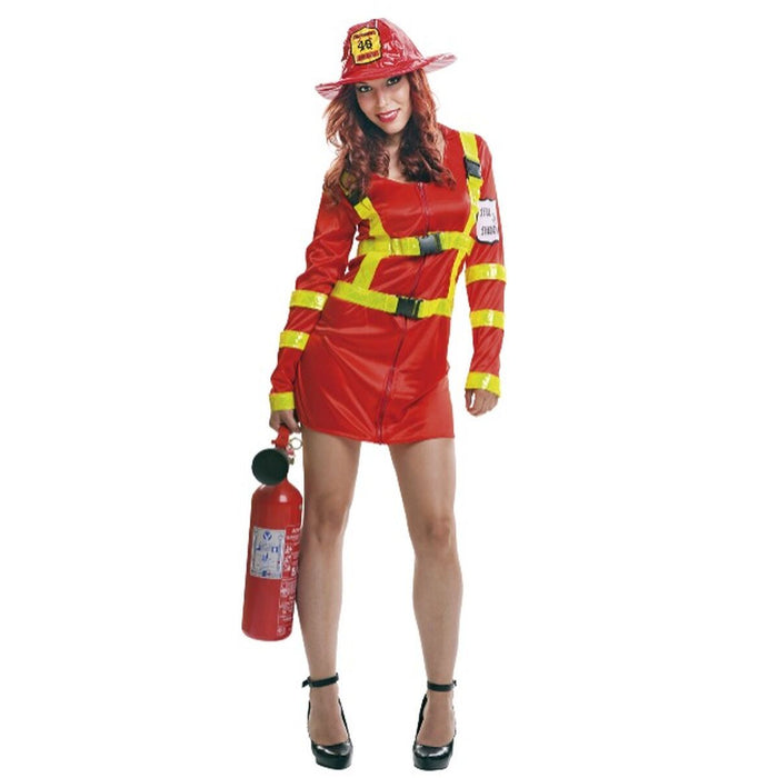 Costum Deghizare pentru Adulți My Other Me Femeie Pompier Roșu (2 Piese)