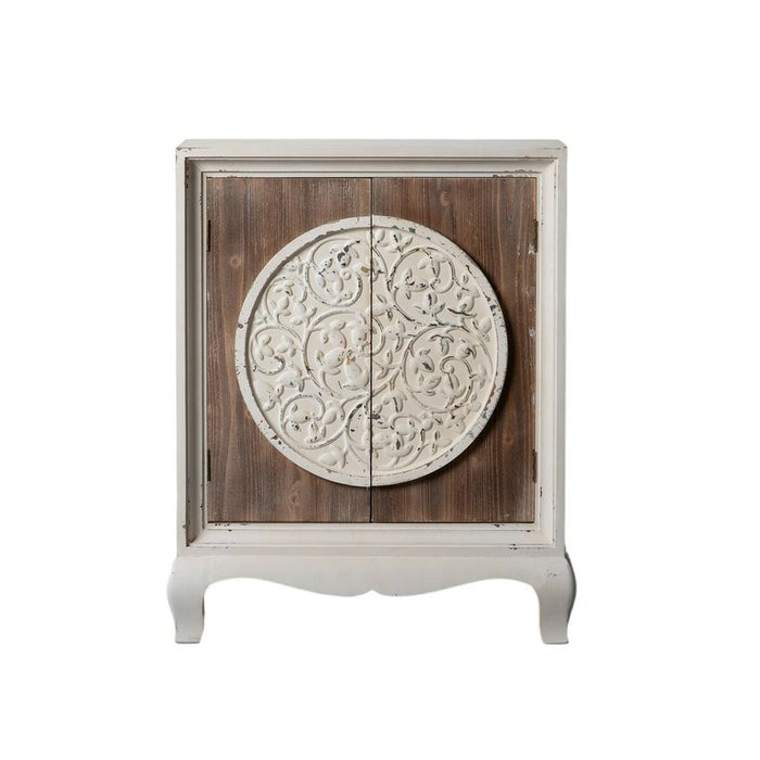 Dulap NATURE 79 x 40 x 96 cm Natural Alb Lemn de brad Lemn MDF