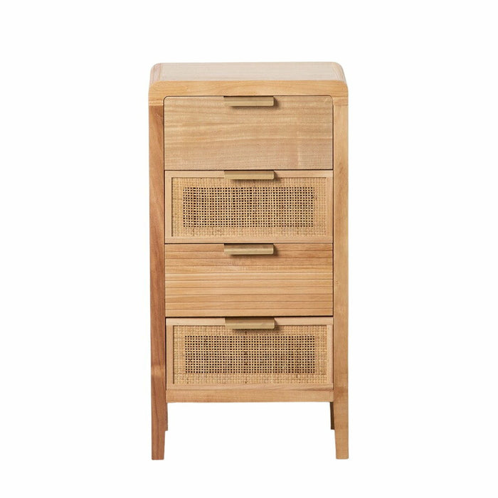 Noptieră HONEY Natural Lemn de paulownia Lemn MDF 40 x 30 x 77,5 cm