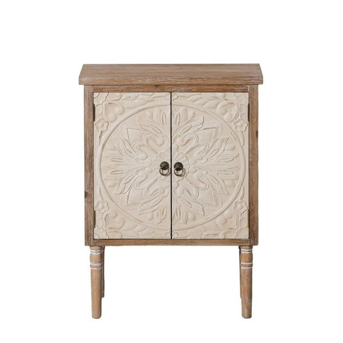 Dulap SHABBY CHIC 64 x 37 x 86 cm Natural Lemn Alb