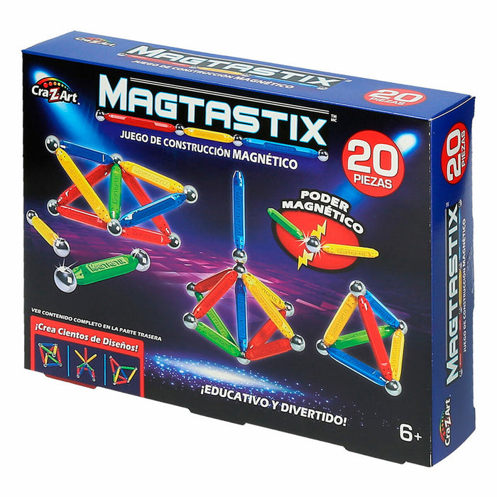 Set de Construcție Cra-Z-Art Magtastix Beginner 20 Piese (4 Unități)