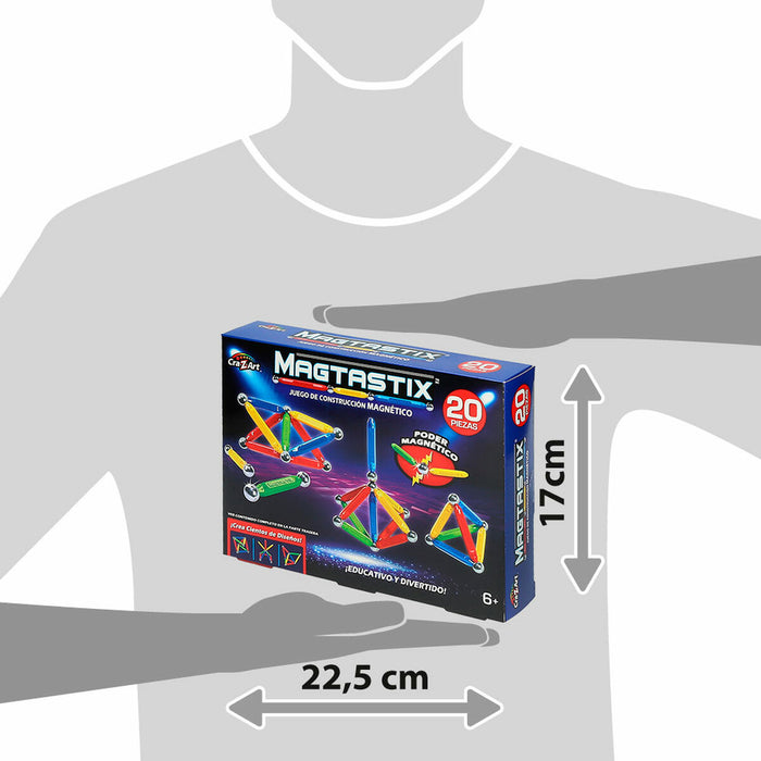 Set de Construcție Cra-Z-Art Magtastix Beginner 20 Piese (4 Unități)