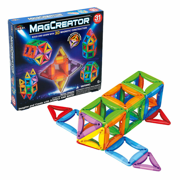 Set de Construcție Cra-Z-Art Magcreator 31 Piese (4 Unități)