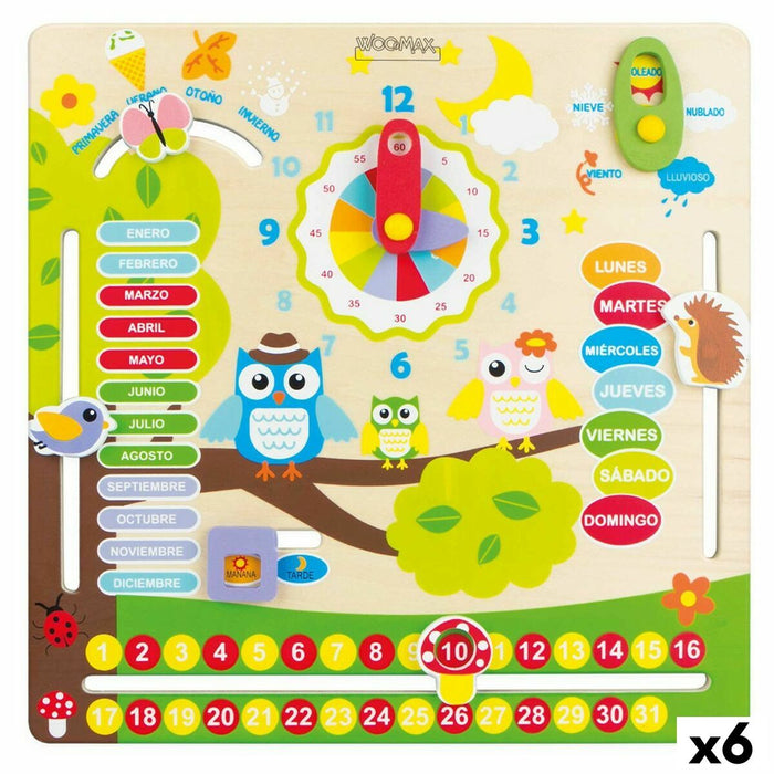 Joc Educativ Woomax Bufnițe 30 x 3 x 30 cm (6 Unități)