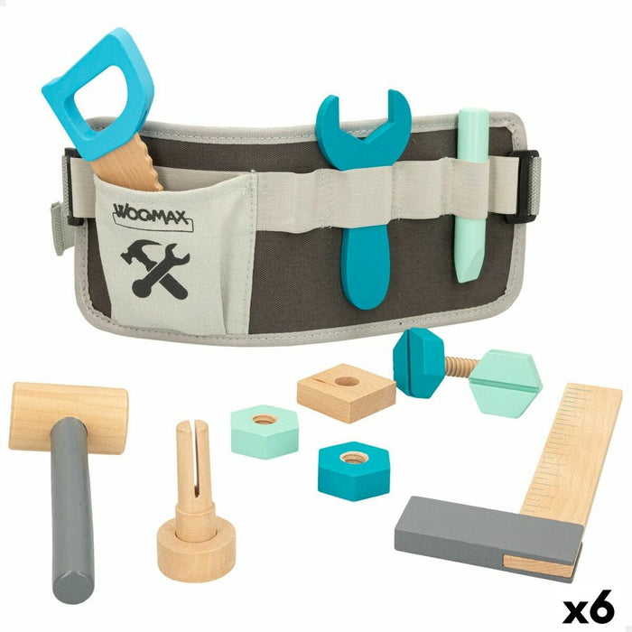 Toy tools Woomax 12 Piese 31 x 14 x 2,5 cm (6 Unități)