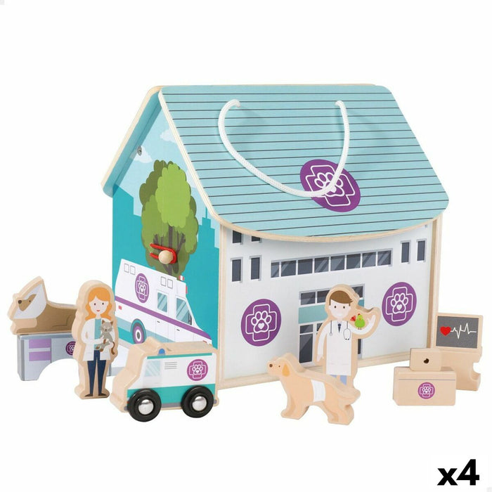 Playset Woomax Veterinar 9 Piese 4 Unități 19 x 18 x 19 cm